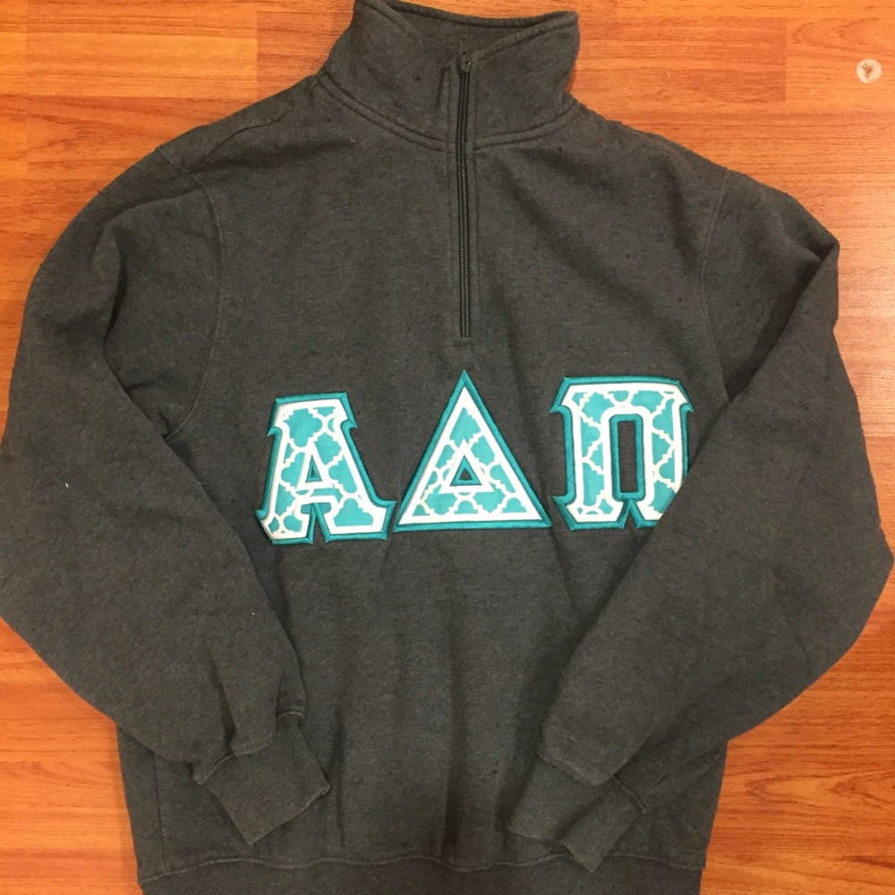 Alpha Delta Pi ADPi Quarter Zip Sweatshirt